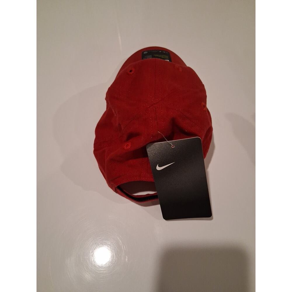 Nike Boys Toddler Strapback Hat Red Adjustable Embroidered Swoosh Logo W/Tags - Picture 5 of 5